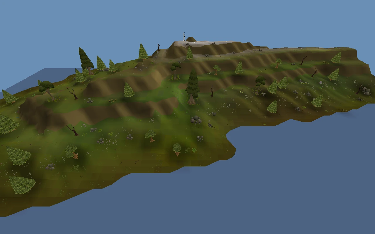 The highland, in the far north of the eastern lands